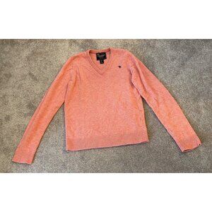 Abercrombie & Fitch Sweater Pullover Lambs Wool Blend Coral Pink Large